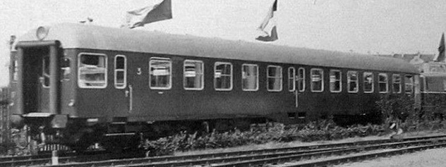 C4ymgf-51 Nr. 40 012 Ffm Pendelzug Verkehrsaustellung München 1953 (Pressefoto Deutsche Bundesbahn)
