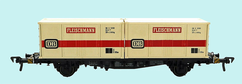 Fleischmann Containertragwagen H0 1971